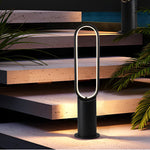 Modern Long Linear LED Solar Pathway Lights in Black Aluminum, Waterproof - Lamp Outdoor