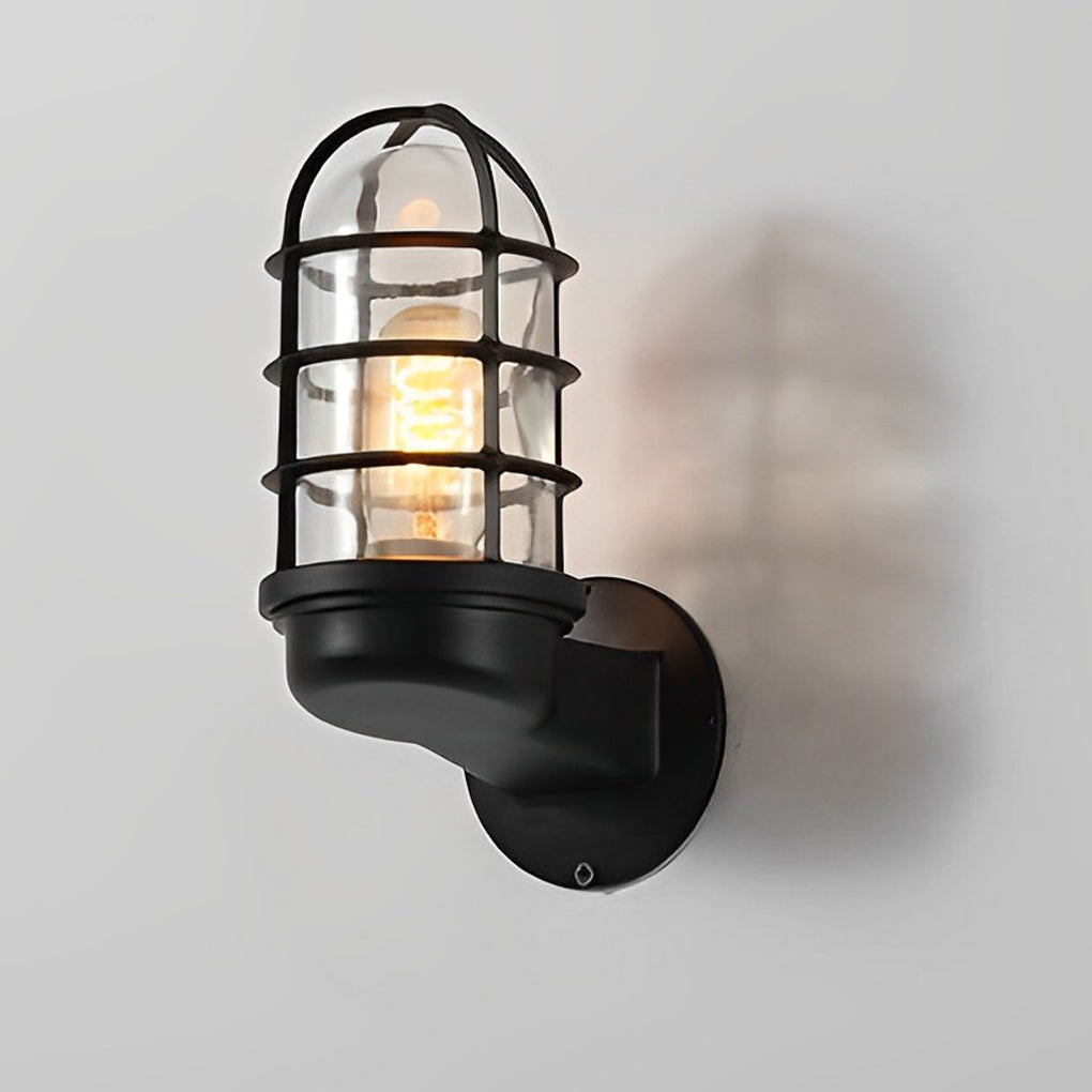 Retro Cage Shape LED 4w Waterproof American-style Outdoor Wall Lamp - Lamp Outdoor