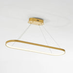 Junel Minimalist Oval Interior Hanging Pendant Light - Lamp Outdoor