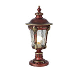 Dual Purpose Waterproof Aluminum Retro Solar Fence Post Lights with Remote - Lamp Outdoor