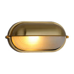 Round Oval Cast Aluminum Glass Waterproof Retro Industrial Wall Lamp - Lamp Outdoor