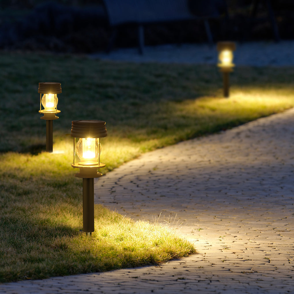 Retro Portable Waterproof Intelligent Led Solar Powered Outdoor Lights - Lamp Outdoor