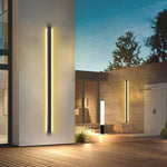 Long Linear LED Waterproof Black Minimalist Outdoor Wall Lights Exterior Lights - Lamp Outdoor