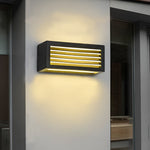 Rectangle Waterproof 12W LED Black Modern Outdoor Wall Sconces Lighting - Lamp Outdoor