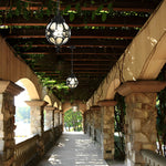 Waterproof Retro Aluminum Glass Ball American Style Outdoor Chandelier - Lamp Outdoor