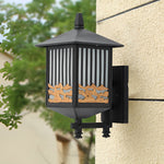 Retro Waterproof LED Black Modern Solar Wall Lights Outdoor Wall Sconce - Lamp Outdoor