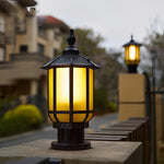 Waterproof IP55 LED 12W 3 Step Dimming Retro Outdoor Fence Post Lights - Lamp Outdoor