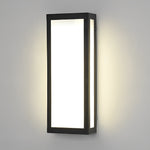 Rectangular LED Waterproof Black Modern Outdoor Exterior Light Wall Lamp - Lamp Outdoor