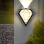 Creative Geometric LED Waterproof Black Modern Wall Lamp Exterior Lights - Lamp Outdoor