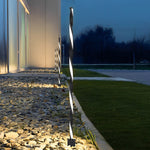Linear Black LED Solar Powered Path Lamp Minimalist Outdoor Lighting - Lamp Outdoor