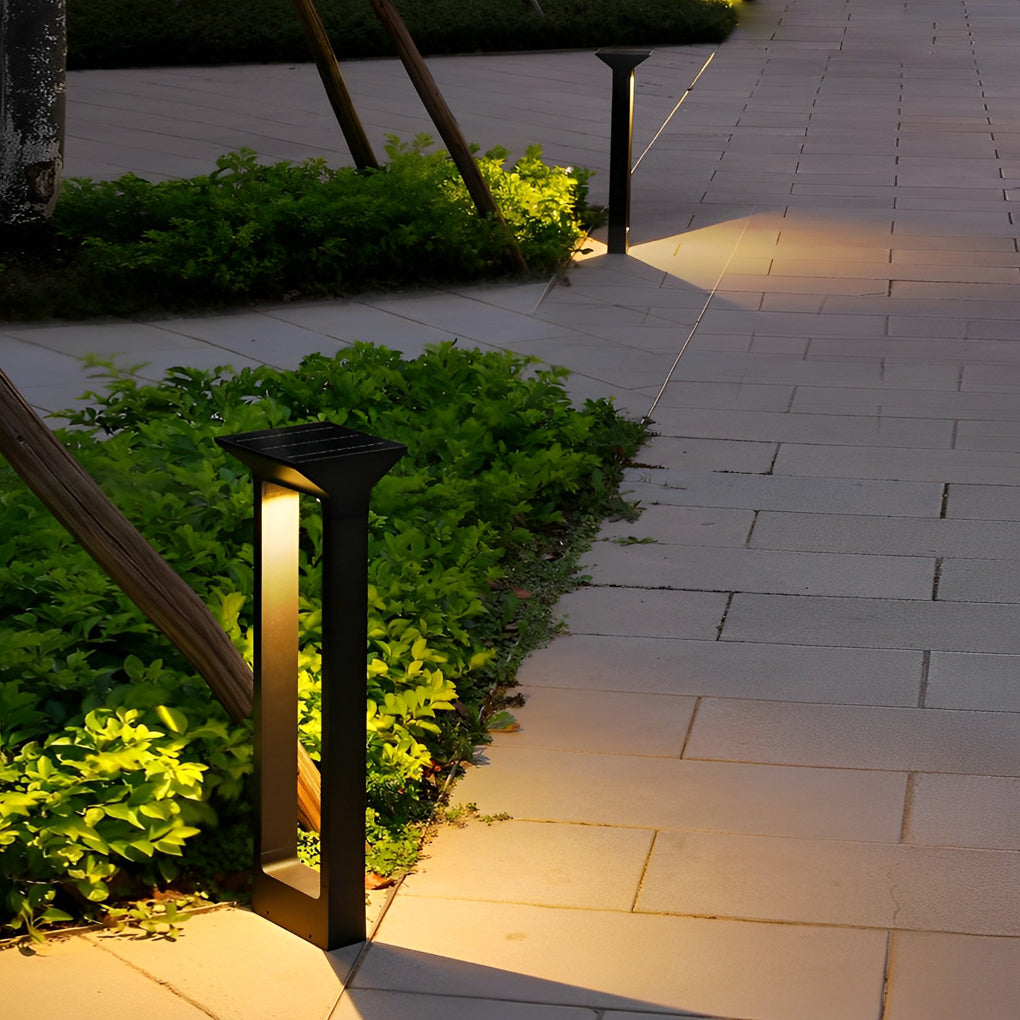 Elegant Door-Shaped LED Solar Pathway Lights - Lamp Outdoor
