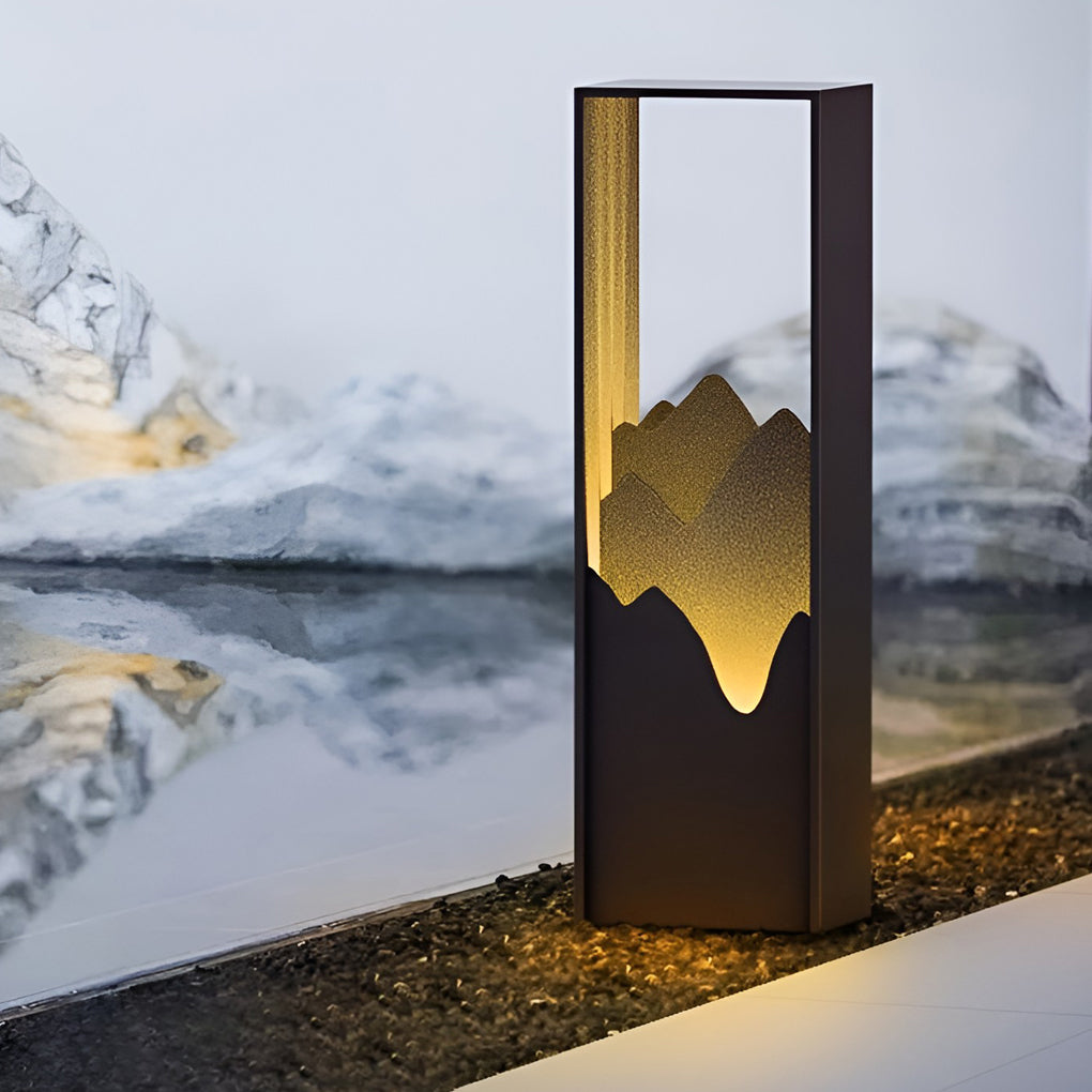 LED Mountain Scenery Path Lights Waterproof Landscape Lighting for Outdoor Elegance - Lamp Outdoor