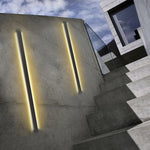 LED Long Linear Metal Waterproof Black Minimalist Outdoor Wall Lights - Lamp Outdoor