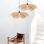 Aiko Handmade Pendant Light, Rattan/Willow Weave - Lamp Outdoor