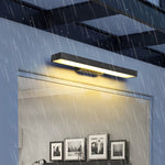 Outdoor Motion Sensor Black Rectangle Wall Light - Lamp Outdoor