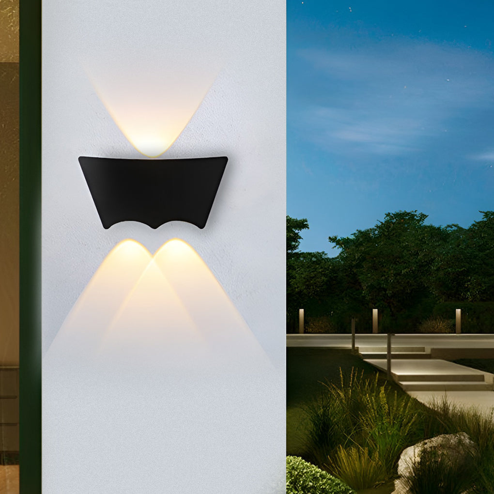 LED Up and Down Lights Waterproof Black Modern Sconce Wall Washer Light - Lamp Outdoor