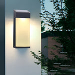 2 Pcs Rectangular LED Light-controlled Waterproof Outdoor Solar Sconce Lighting - Lamp Outdoor