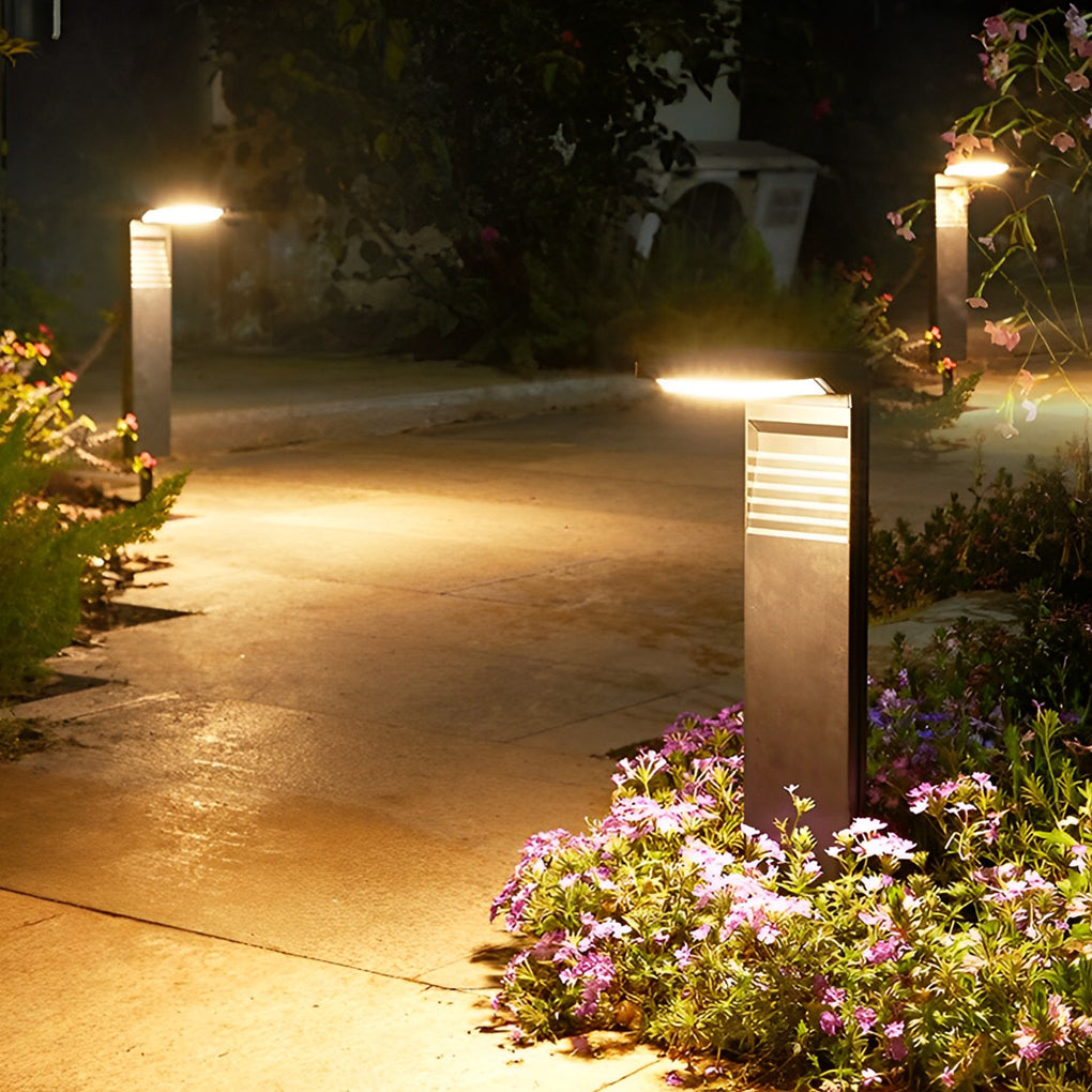 Eco-Friendly Smart LED Outdoor Lawn Lamp Solar Path Lighting with Auto On/Off - Lamp Outdoor