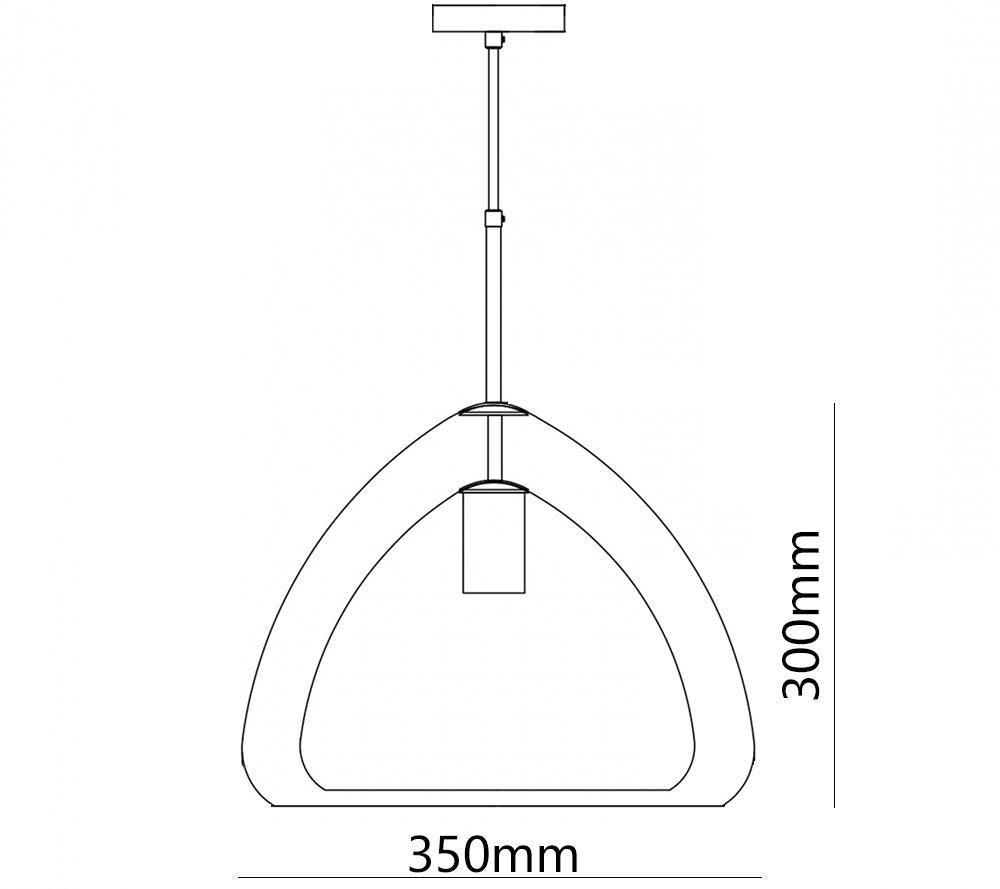 Futuristische Glass Pendant Light - Lamp Outdoor