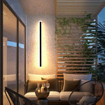 Arisha Radiation Linear Metal Acrylic Outdoor Wall Lamp Garden Corridor - Lamp Outdoor