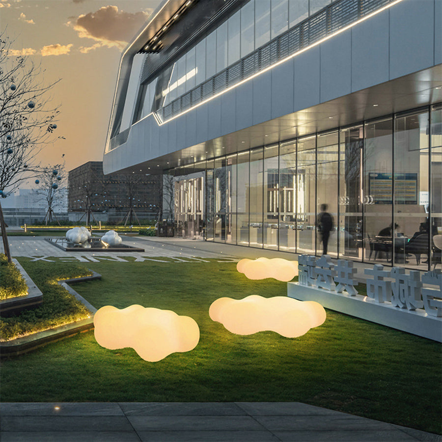 LED Cloud Landscape Lighting Waterproof PE Lawn Decorative Stool - Lamp Outdoor