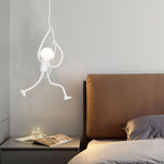 Miro Retro Modern Iron Man Pendant Light, Black - Lamp Outdoor