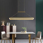 Gloen Modern Rectangular Hanging Pendant Light, Gold/Coffee - Lamp Outdoor