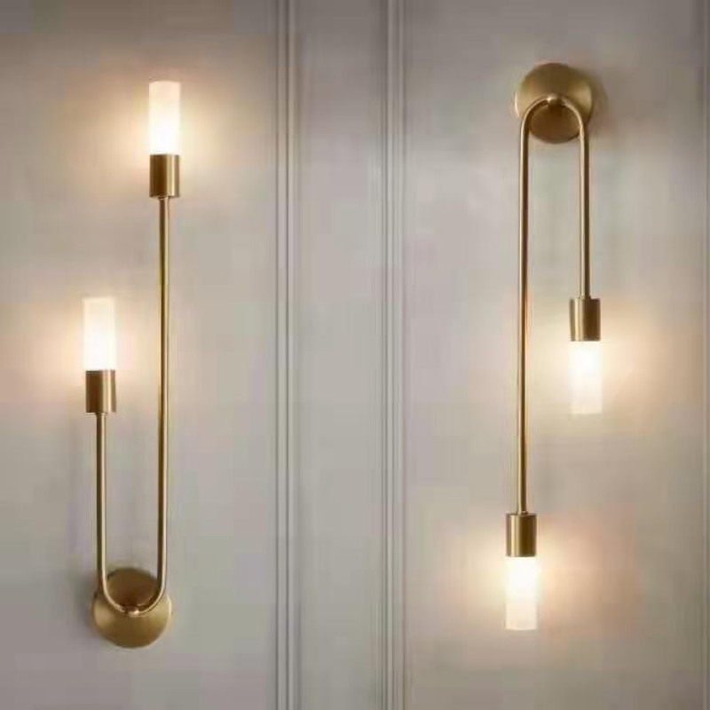 Rime Modern Wall Sconce for Bedeside Gold 2 PCS - Lamp Outdoor