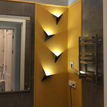 Calno Metal Modern LED Wall lamps for Bedroom, Triangle - Lamp Outdoor