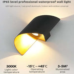 Travin Modern Conch Shape Spiral Outdoor Wall Lamp, Black/White/Gold - Lamp Outdoor