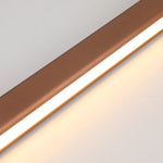 Thala Modern Linear Metal LED Pendant Light Black/Brown - Lamp Outdoor