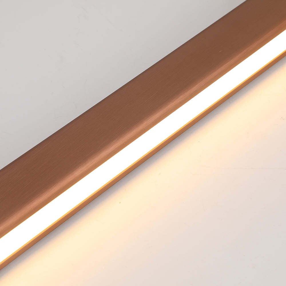 Thala Modern Linear Metal LED Pendant Light Black/Brown - Lamp Outdoor