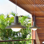 Arisha Retro Funnel Pendant Light Metal Glass - Lamp Outdoor
