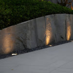 5-Light LED Modern Square In-Ground Well Lights Step Deck Lighting with Light Sensor for Pathways - Lamp Outdoor