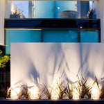 5-Light LED Modern Square In-Ground Well Lights Step Deck Lighting with Light Sensor for Pathways - Lamp Outdoor