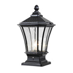 Vintage Waterproof LED Retro Solar Fence Post Lights With Remote Control - Lamp Outdoor