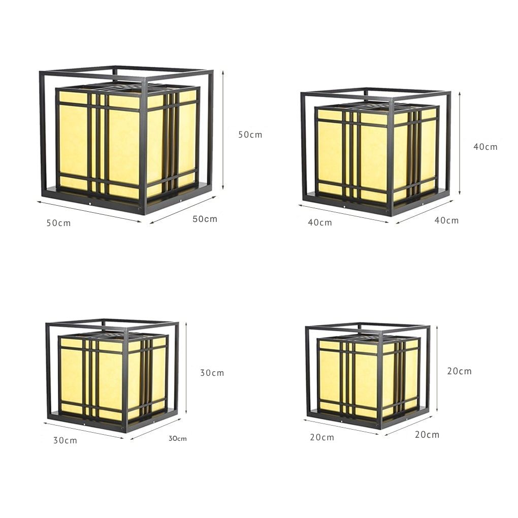 Sherman Retro LED Modern Marble Outdoor Post Caps Lights