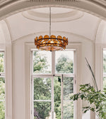 Aurora Chandelier Murano Glass Disc Vintage - Lamp Outdoor