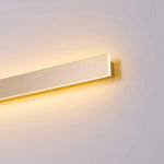 Gravo Minimalist Linear Metal/Acrylic Wall Lamp, Gold/Black/White - Lamp Outdoor