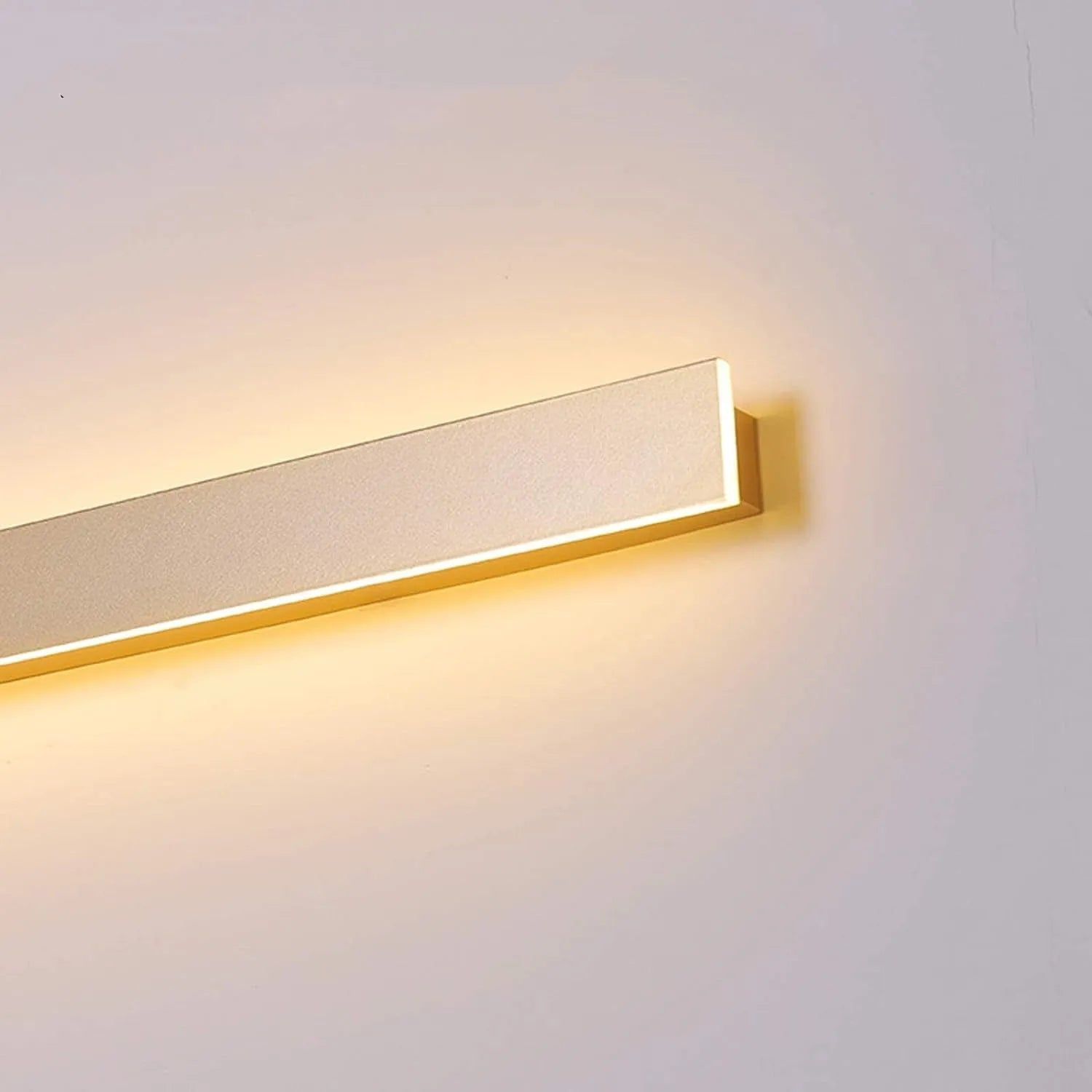 Gravo Minimalist Linear Metal/Acrylic Wall Lamp, Gold/Black/White - Lamp Outdoor