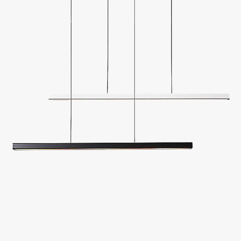 Orva Minimalist Classic Black & White Linear Pendant Light - Lamp Outdoor