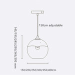 Brina Frosted Balloon Pendant Light Gradient - Lamp Outdoor