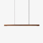 Linear Wooden Pendant Light - Lamp Outdoor