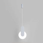 Doria Modern LED Pendant Light Black/White Metal Living Room - Lamp Outdoor