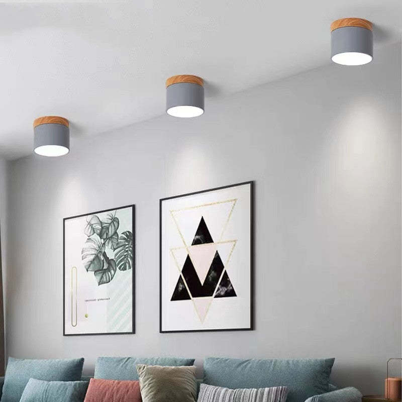 Jojo Cylindrical Flush Mount Ceiling Light - Lamp Outdoor
