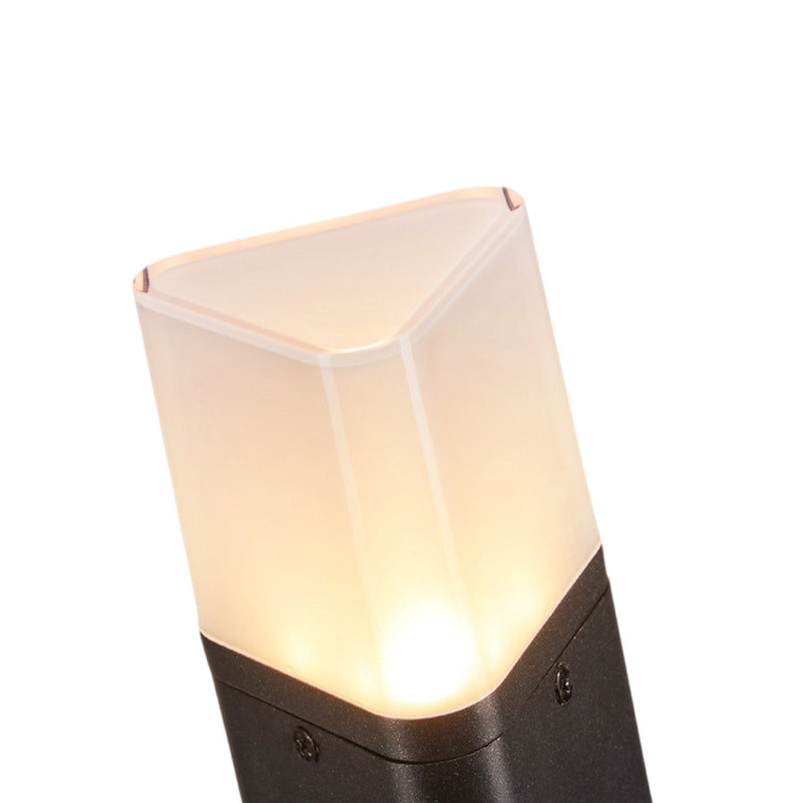 Motion Sensor Black Torchiere Floor Lamp Solar-Powered - Lamp Outdoor