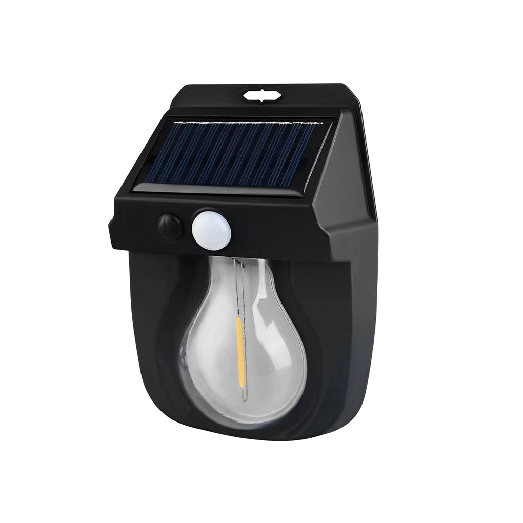 Tungsten Bulb Solar Wall Lanterns Dusk to Dawn Motion Senor Lighting - Lamp Outdoor