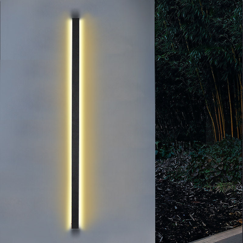 Waterproof Outdoor Long LED Linear Lights Black Modern Outdoor Wall Lighting - Lamp Outdoor