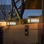 Square Vintage Design LED Waterproof Traditional Outdoor Pillar Lights - Lamp Outdoor