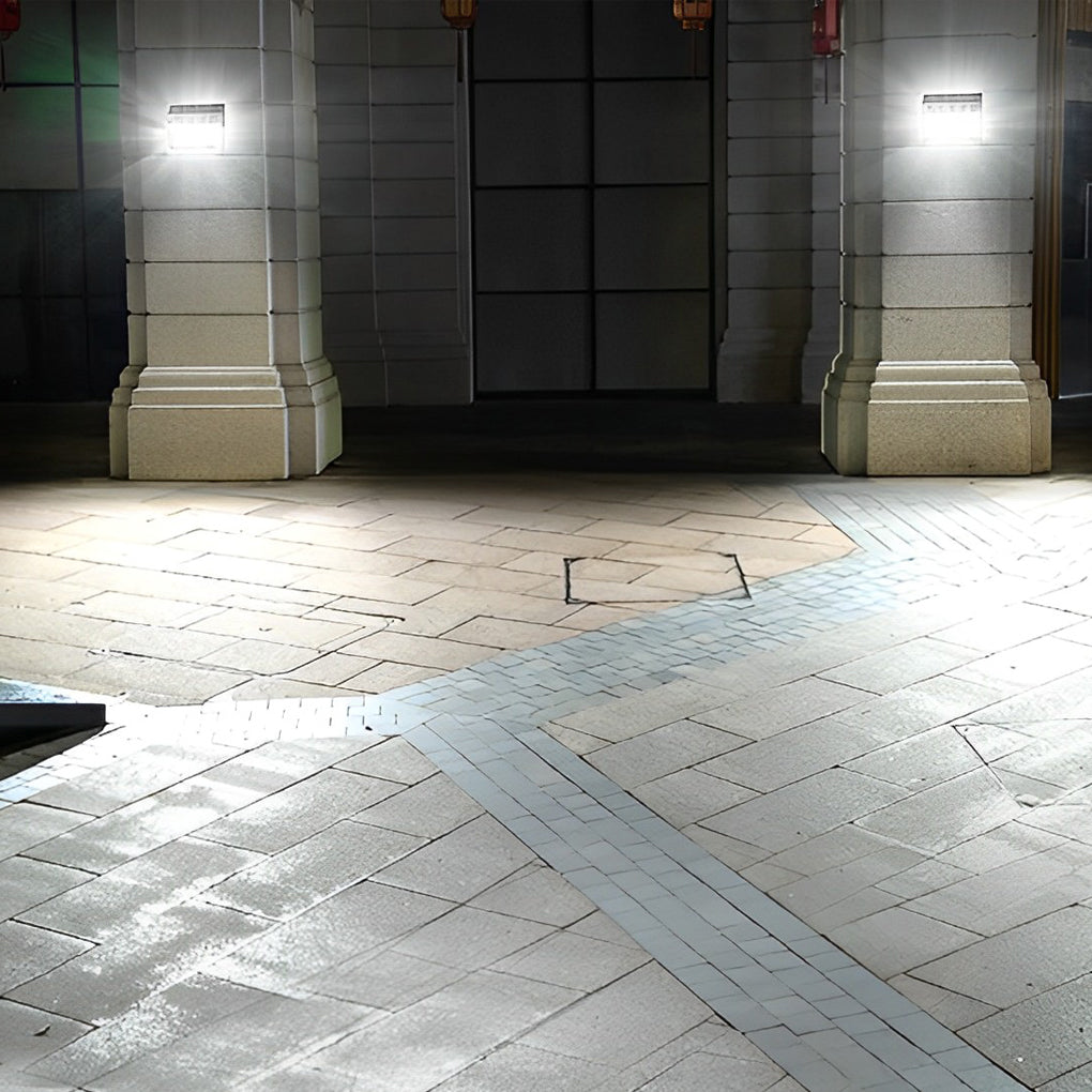 Rectangular Waterproof LED Motion Sensor Solar Wall Lights Outdoor Wall Lamp - Lamp Outdoor